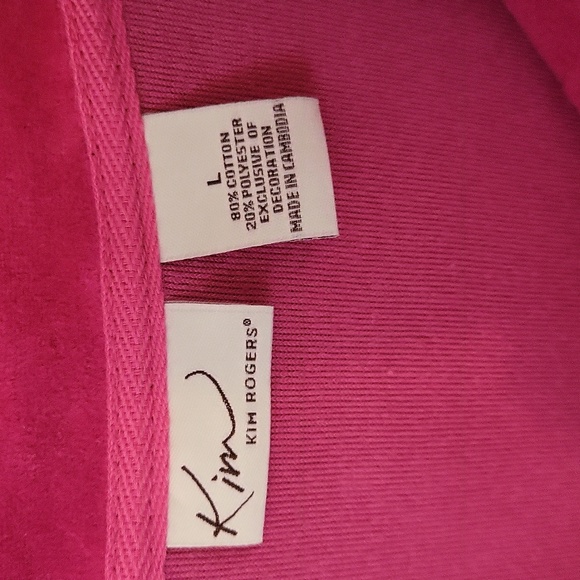 Pink 2 pc sweat outfit kim Rogers L - Picture 2 of 7